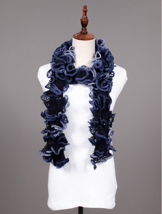 HAND-CRAFTED RUFFLE SCARF